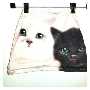 H&M kitty cat skirt